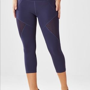 Fabletics Navy Blue Salar Mesh Powerhold Capri